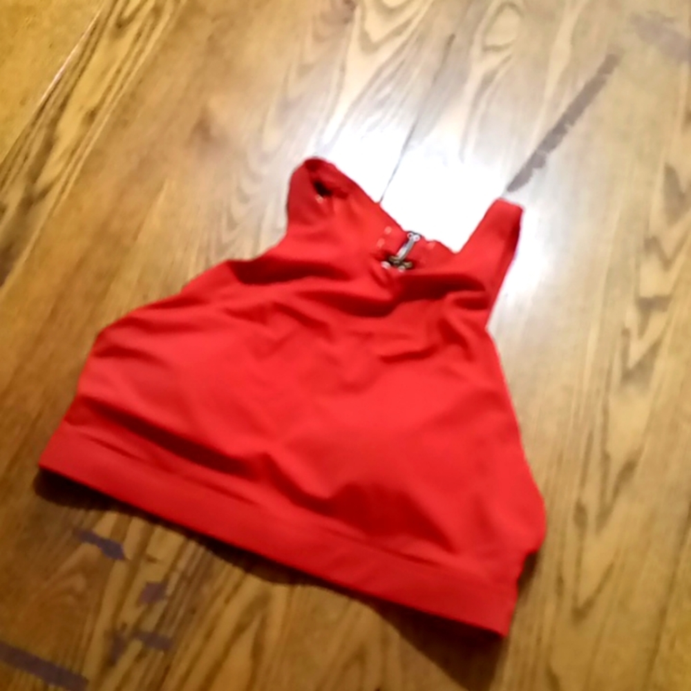 Andie Bikini Top SMALL Womens The Luzon Top Beach Resort Vacation ORANGE